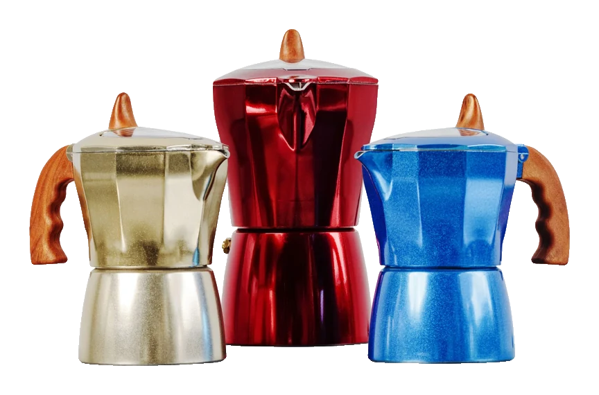 Cafetera Moka (Italiana) de Colores