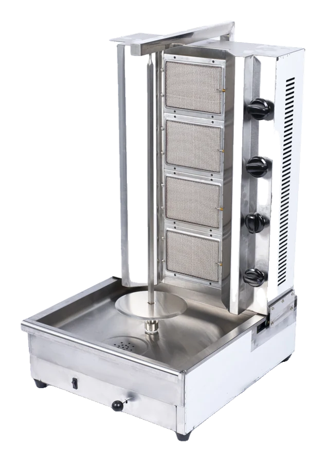 Asador Vertical de Shawarma y Trompo al Pastor a Gas – 4 Infrarrojos
